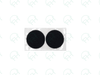Black Adhesive Velcro Disk (Male/Female) (2 units)